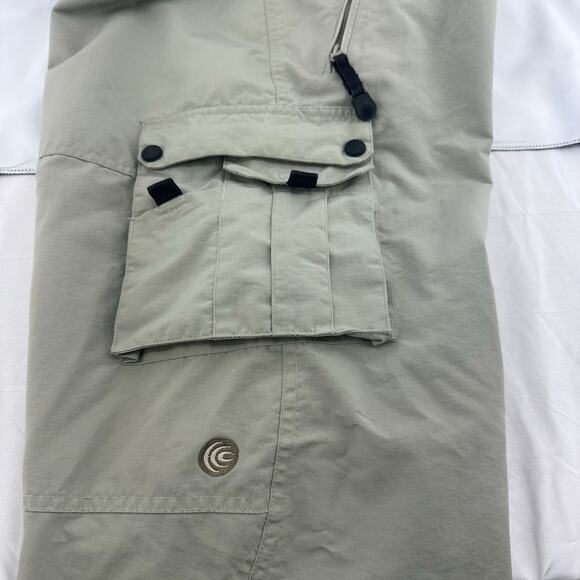 Columbia Convert Snowboard Pants Cargo Pockets Mens Small Khaki Après`-Ski GORP - Picture 5 of 12